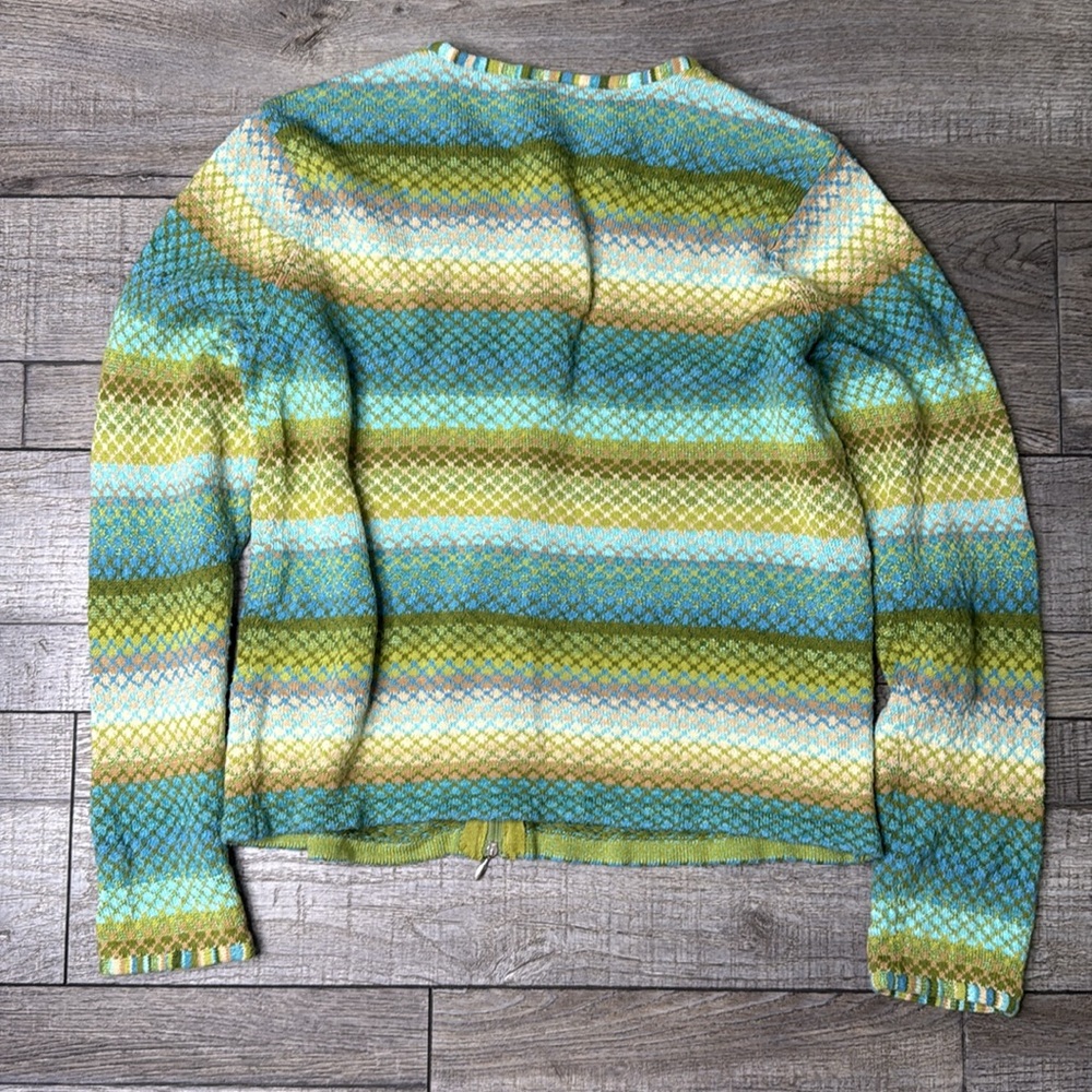 Talbots Multicolor Striped Cardigan - Picture 5 of 7